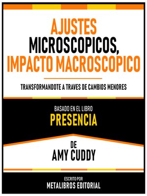 cover image of Ajustes Microscopicos, Impacto Macroscopico--Basado En El Libro Presencia De Amy Cuddy
